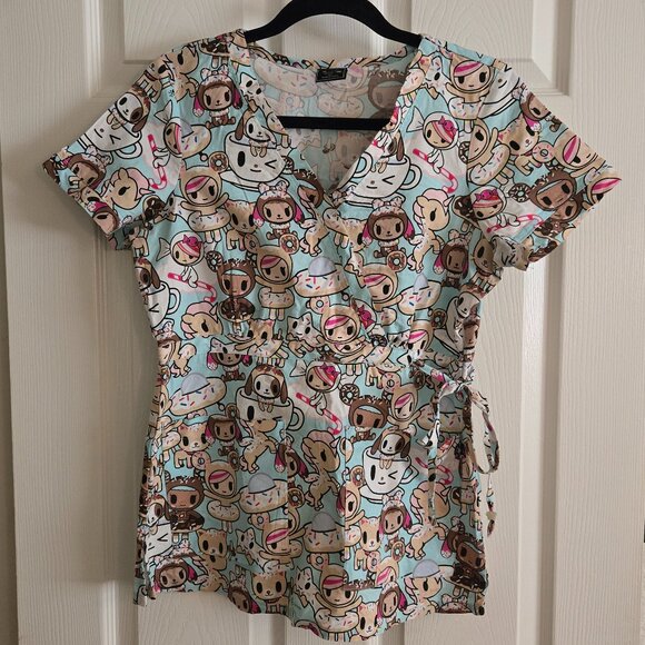 tokidoki by Koi Donutella and Unicorno Scrub Top XS - Picture 1 of 3